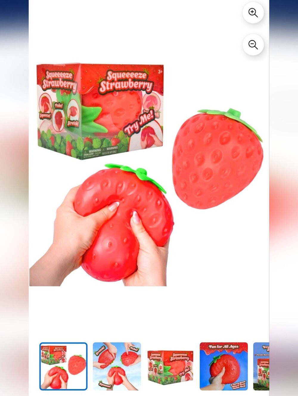 🍓 Toymendous EXTRA LARGE squishy strawberry 🍓